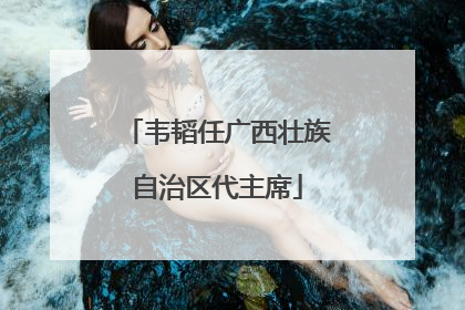 韦韬任广西壮族自治区代主席