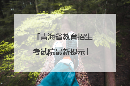 青海省教育招生考试院最新提示