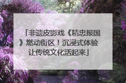 非遗皮影戏《精忠报国》燃动街区！沉浸式体验让传统文化活起来