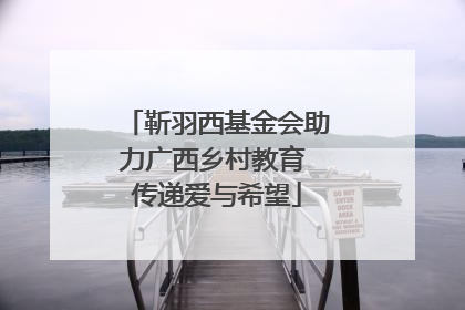 靳羽西基金会助力广西乡村教育 传递爱与希望
