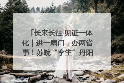 长来长往·见证一体化｜进一扇门，办两省事！苏皖“孪生”丹阳如何做到的？
