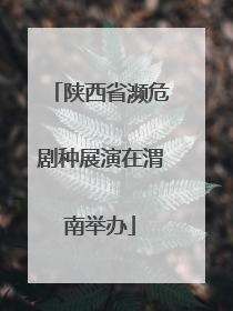 陕西省濒危剧种展演在渭南举办