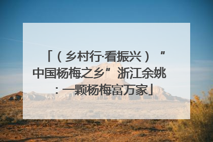 （乡村行·看振兴）“中国杨梅之乡”浙江余姚：一颗杨梅富万家