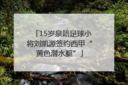 15岁泉籍足球小将刘凯源签约西甲“黄色潜水艇”