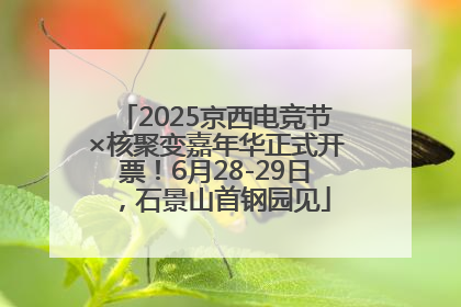 2025京西电竞节×核聚变嘉年华正式开票！6月28-29日，石景山首钢园见