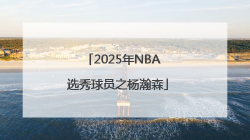 2025年NBA选秀球员之杨瀚森