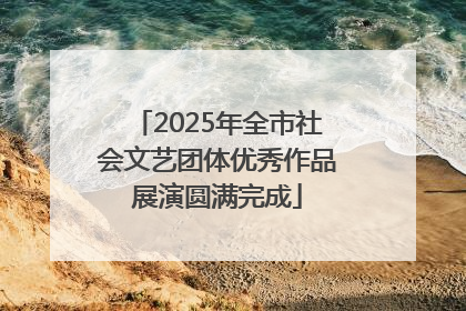 2025年全市社会文艺团体优秀作品展演圆满完成