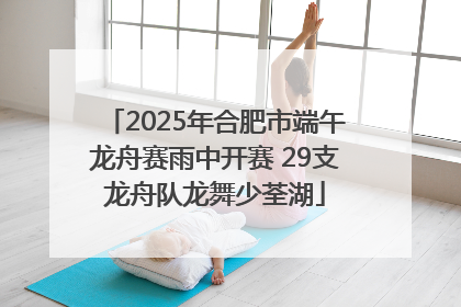 2025年合肥市端午龙舟赛雨中开赛 29支龙舟队龙舞少荃湖