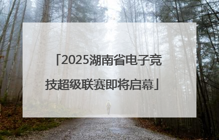 2025湖南省电子竞技超级联赛即将启幕