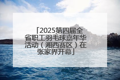 2025第四届全省职工羽毛球嘉年华活动（湘西赛区）在张家界开幕
